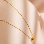 Round Bead Pendant Necklace For Party Jewelry Gift