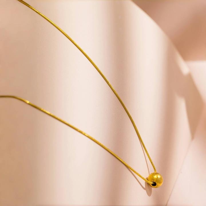 Round Bead Pendant Necklace For Party Jewelry Gift