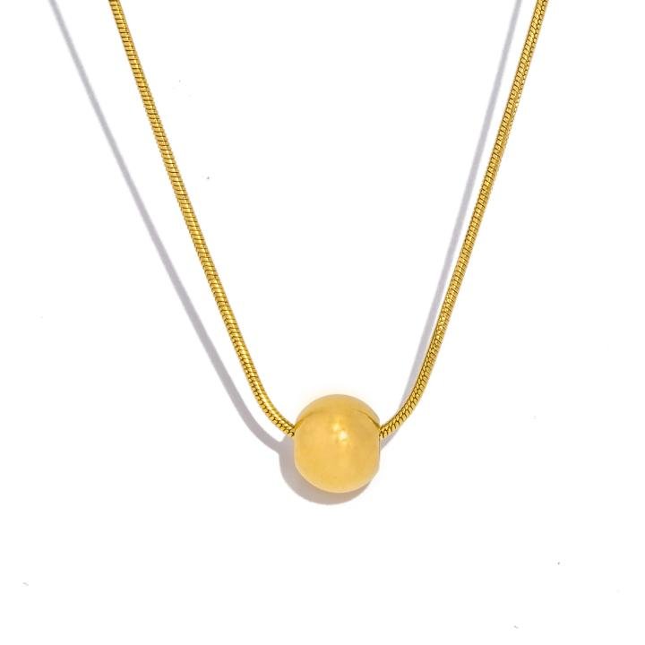 Round Bead Pendant Necklace For Party Jewelry Gift